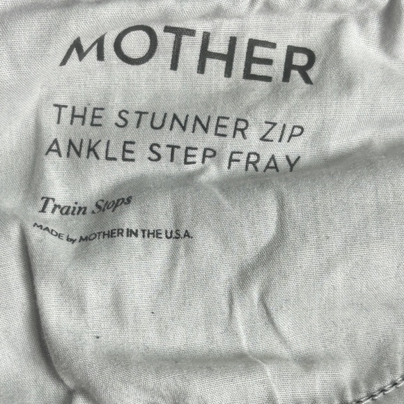 Mother Pixie Dazzler Skimp in Train Stops Mineral Wash Straight Jeans - Picture 5 of 9